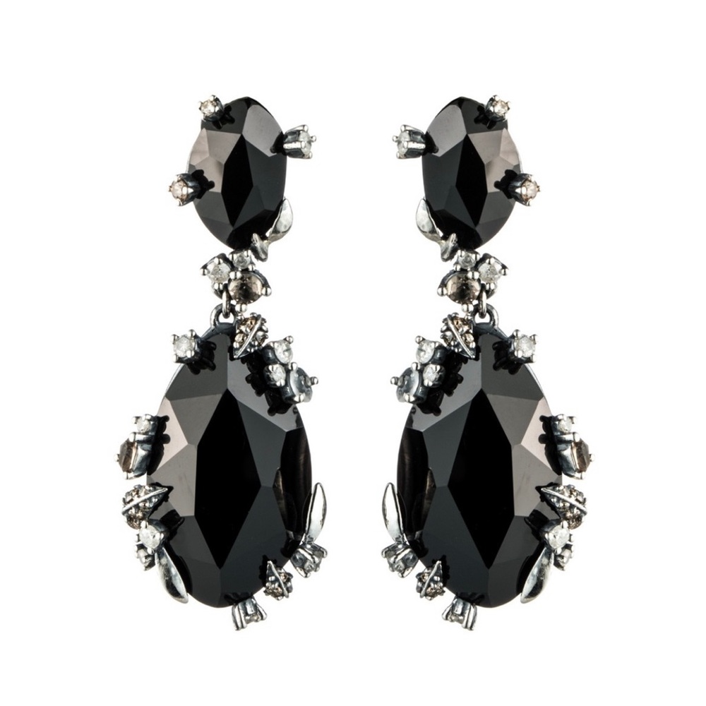 ISO Alexis Bittar Smoky Gold Marquis earrings